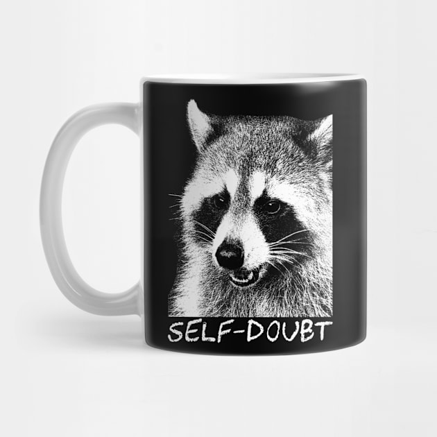 Self-doubt Raccoon by giovanniiiii